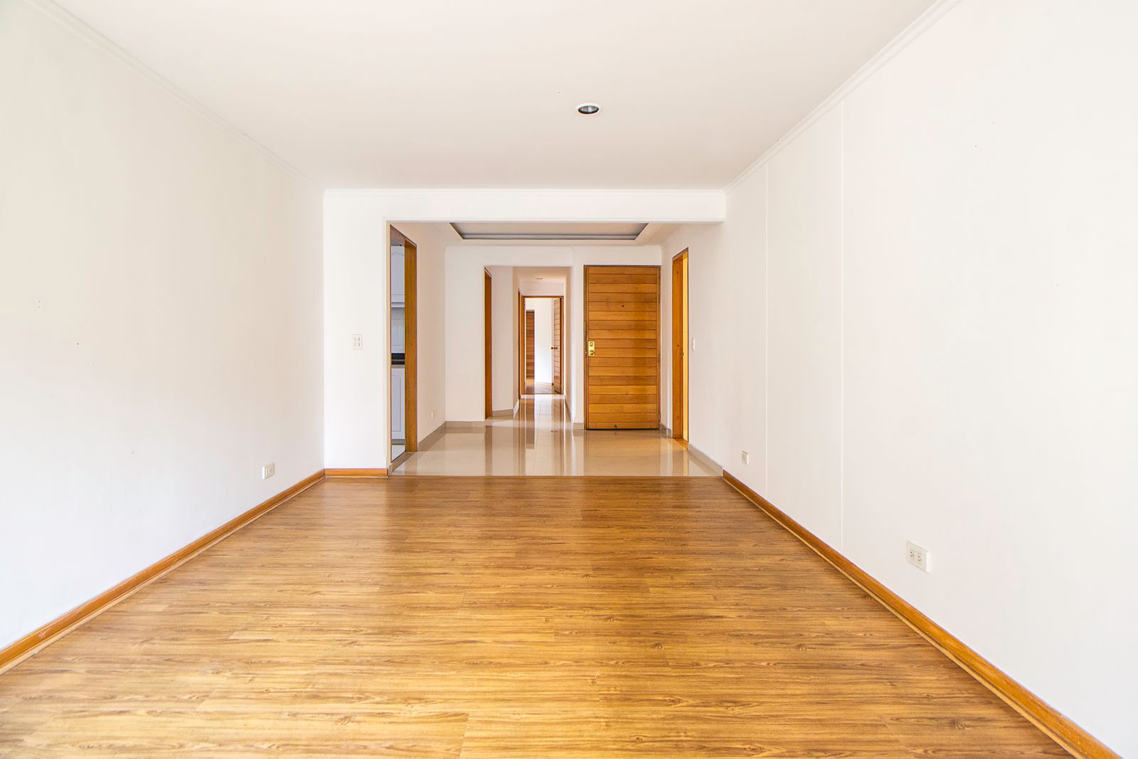 Tiled hallway